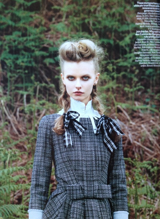 'Take the High Road' editorial, Vogue UK, September 2008. Fashion editor Kate Phelan, photographed by Venetia Scott.